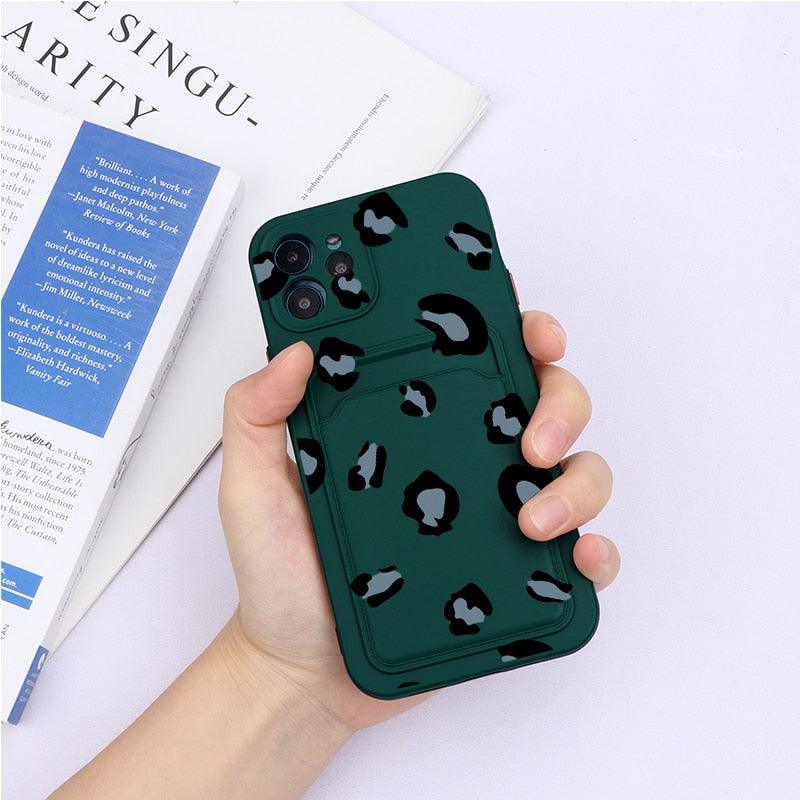 Soft Silicone Wallet Card Holder Case for iPhone 11 Mini & 7/8