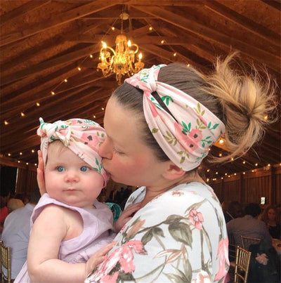 Luxury Modern 2PCS Baby and Mom Headbands Set