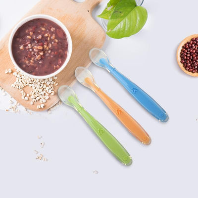 Soft Silicone Color Temperature Sensing Baby Spoon