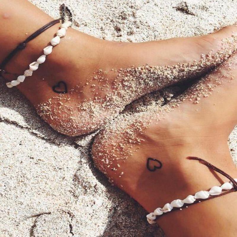 Bracelet de cheville en coquillage étoilé bohème de luxe pour femmes