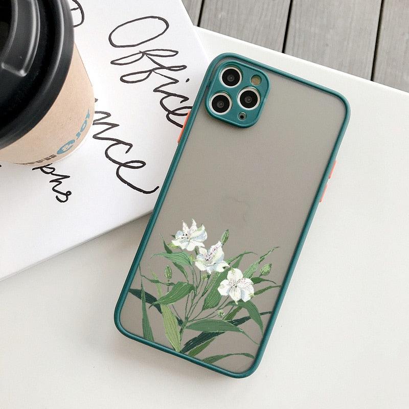 Butterfly Lavender Flower Phone Case for iPhone 13 Mini & 14 Pro Max