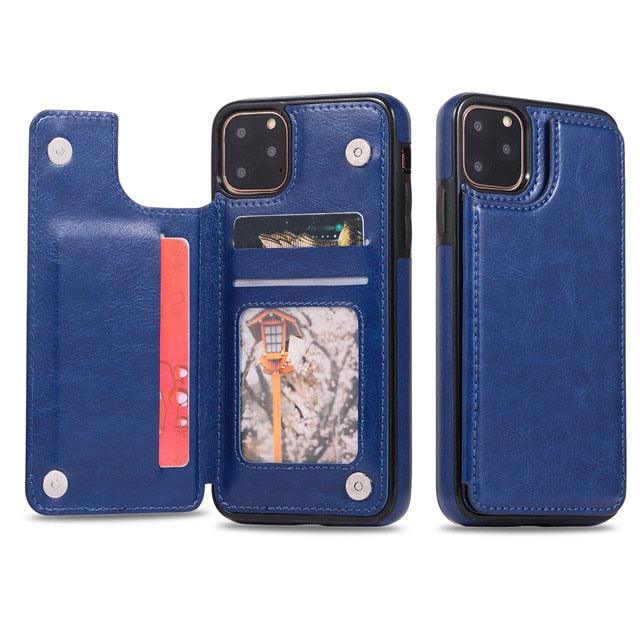 Funda de Cuero Premium para iPhone 14/13/12/11 Series
