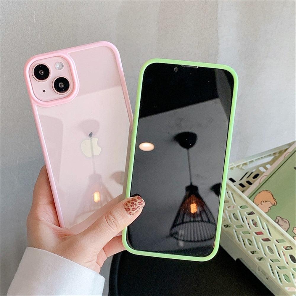 Funda de Bumper de Silicona Premium a Prueba de Golpes para iPhone