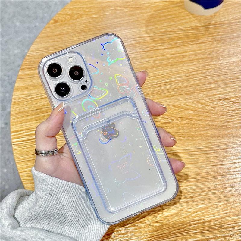 Funda de Cartera para iPhone Gradient Women Love