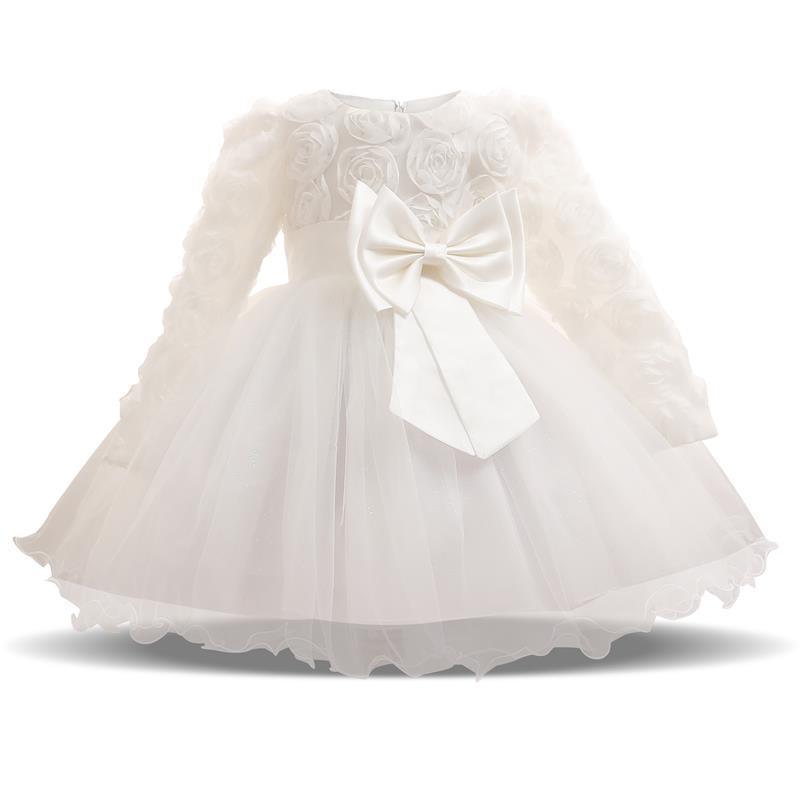 Luxury Handmade Pink Dress for Baby Girls' First Birthday