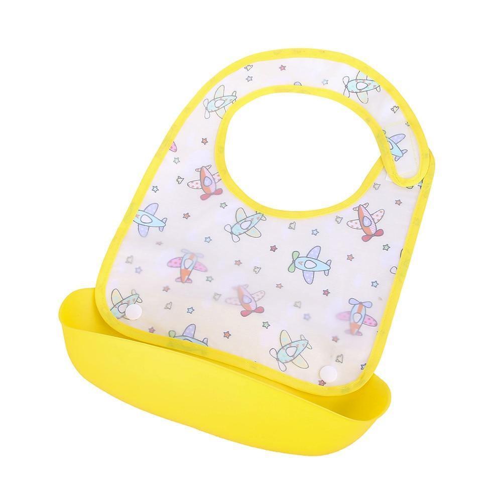 Baberos de Silicona Impermeables Premium con Recogedor de Comida