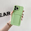 Soft Silicone Wallet Case for iPhone 14/13 Pro Max