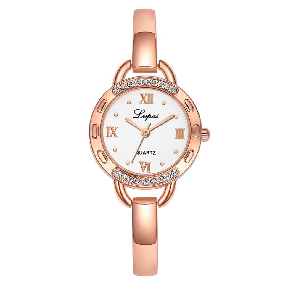 Montre Bracelet Élégante en Métal pour Femmes