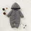 Premium Newborn Hooded Romper with Pockets