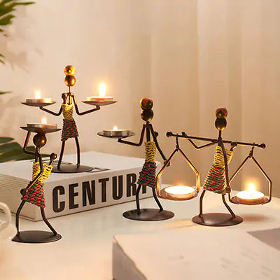 Candelabro Moderno Iron Man - Decoración Elegante para el Hogar