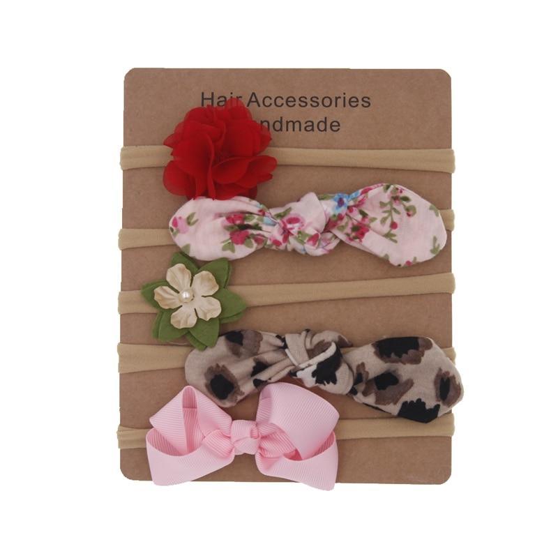 Ensemble de bandeaux floraux faits main pour bébé - Accessoires capillaires doux