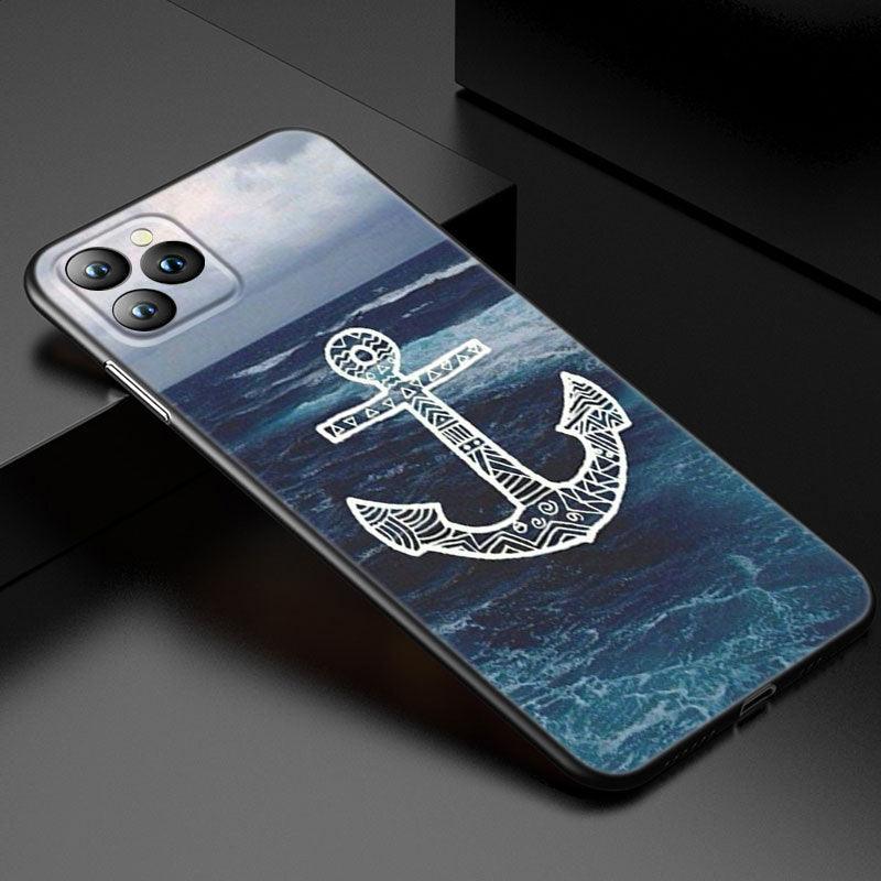 Coque de téléphone Ancre Bateau Roue de Navire pour iPhone