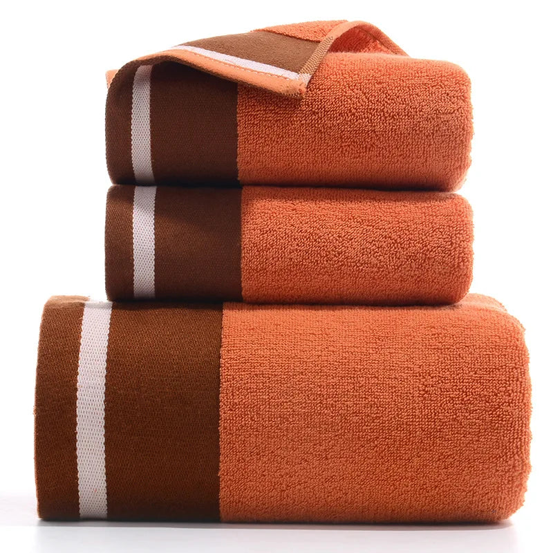 3PCS/Set Towel Cotton Beach towels Luxury Thickened Bath Towel - Korvel