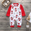 Floral Dinosaur Car Printed Baby Romper - Long Sleeve