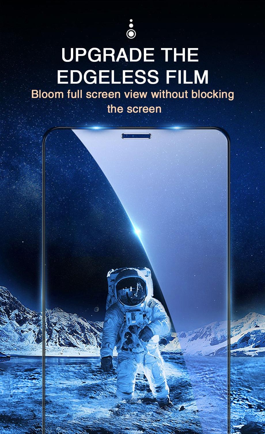 Protector de Pantalla de Vidrio Templado de Cubierta Completa 60D para iPhone