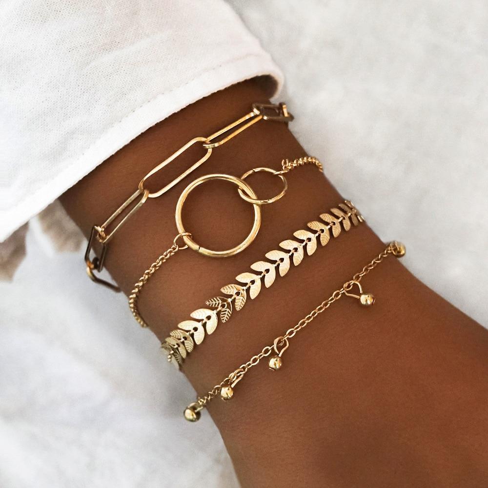 Elegant Elephant Tree of Life Tassel Bracelet Set - Luxury Jewelry for Women - Korvel