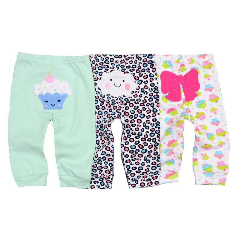 Ensemble de Pantalons pour Bébé 3/4PCS Premium - Leggings en Coton Doux