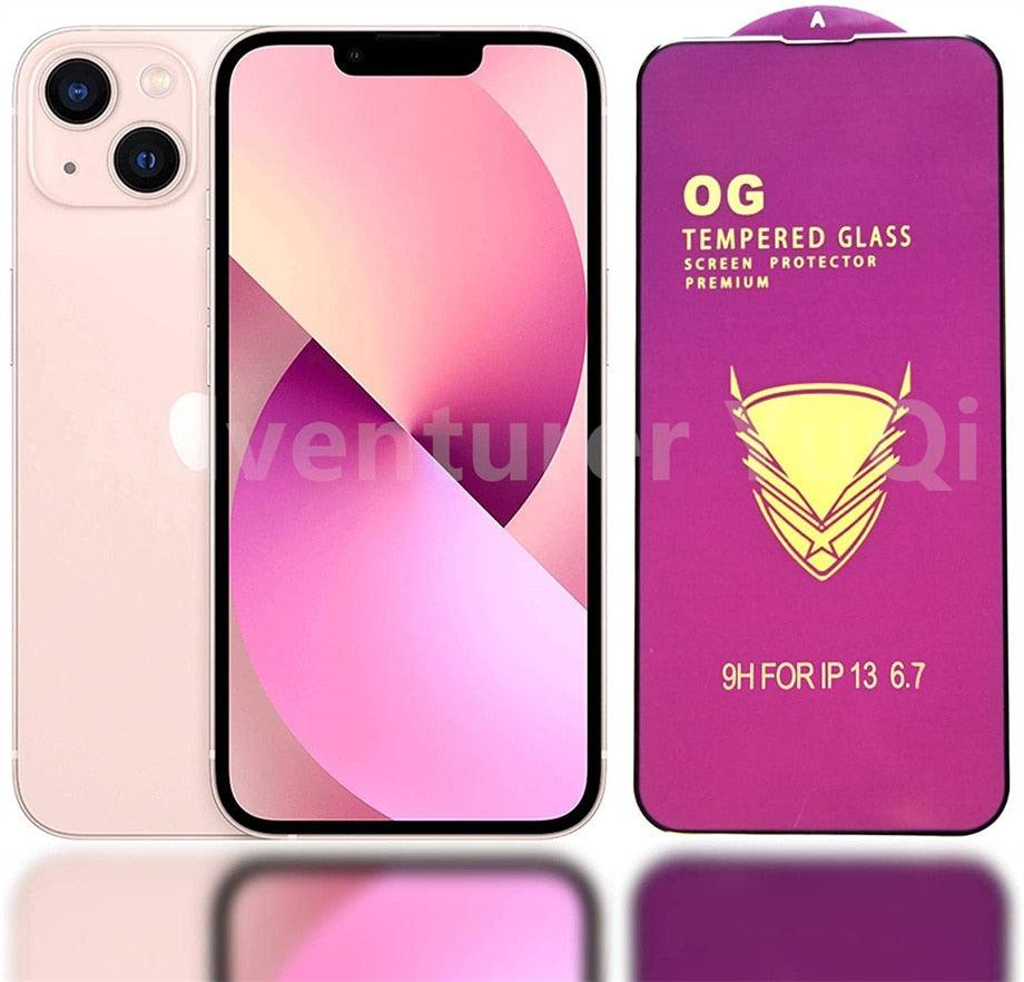 Protector de Pantalla de Vidrio Templado de 3 Piezas para Modelos de iPhone