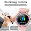 Montre intelligente unisexe élégante avec moniteur de fréquence cardiaque et design étanche
