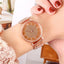 Montre de Luxe Femme en Or Rose STEVVEX avec Accents en Diamant