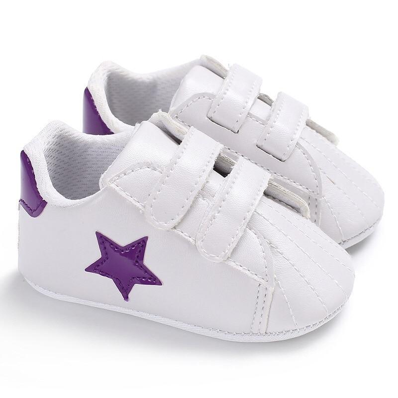 Premium Newborn Star First Walkers - Soft Sole Sneakers
