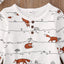 Ensemble de bébé en imprimé renard de luxe pour l'automne