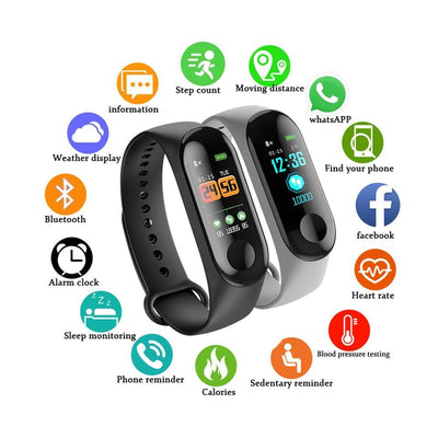 Reloj inteligente deportivo Bluetooth premium para hombres y mujeres