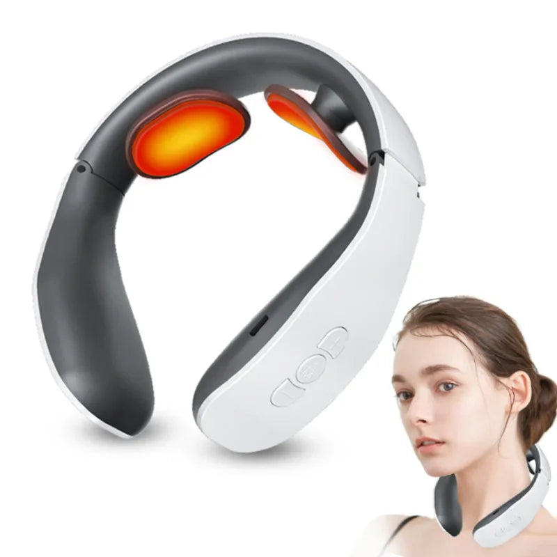 Smart Shoulder Neck Massager Electric Neck Massage Health Care Relaxation 4 Types of Pulse Therapy Relieve Fatigue Relief Tool - Korvel