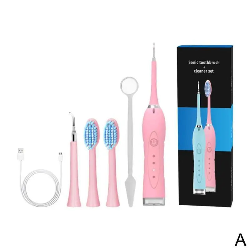 Electric Tartar Remover Tartar Ultrasonic Whitening USB Rechargeable Tooth Cleaner Portable Household Dental Calculus Remover - Korvel