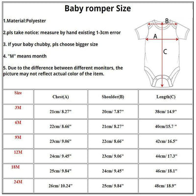 Luxury Modern Printed Newborn Baby Bodysuit - Unisex Summer Jumpsuit
