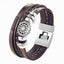 Bracelet en cuir tressé tendance pour hommes et femmes
