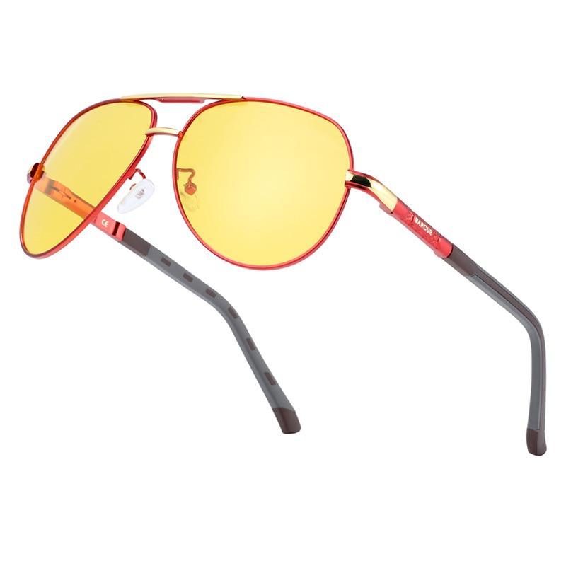 Gafas de sol de lujo para visión nocturna con protección UV400