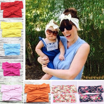 Modern Mother & Daughter Rabbit Ears Bow Hair Bands