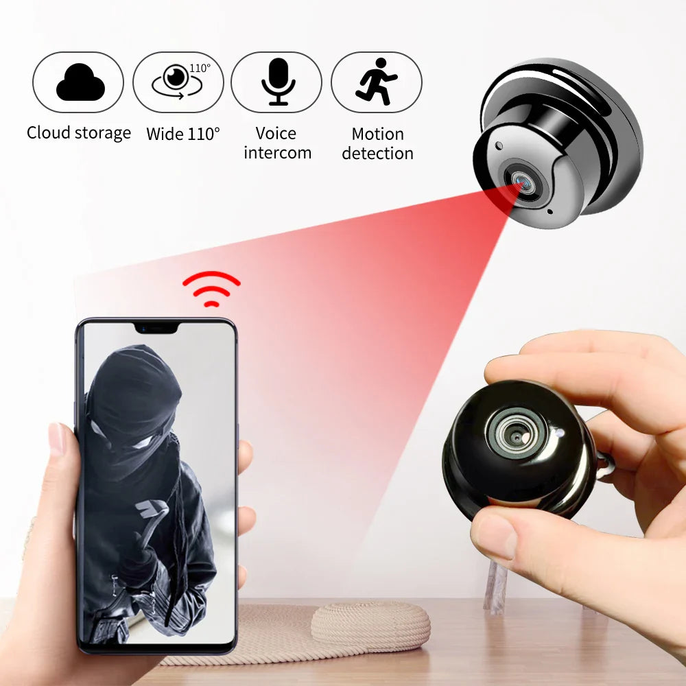 Cámara de Seguridad Inalámbrica Mini WiFi 1080P