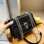 Bolso Mensajero de Cuero PU con Detalle de Cadena de Lujo