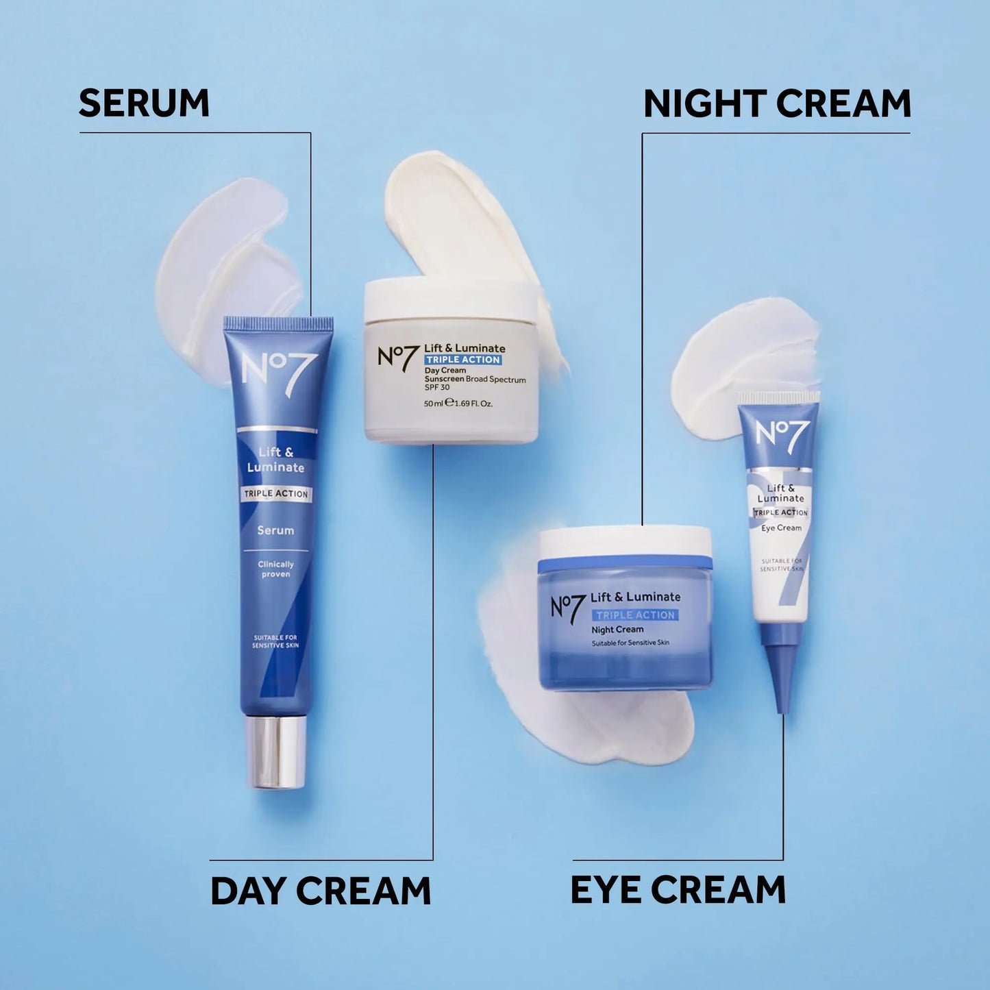 No7 Lift & Luminate Day Cream SPF 30 - 2 Pack