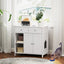 Hidden Cat Washroom Side Cabinet - Elegant Wooden Pet House