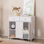 Hidden Cat Washroom Side Cabinet - Elegant Wooden Pet House