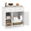 Hidden Cat Washroom Side Cabinet - Elegant Wooden Pet House