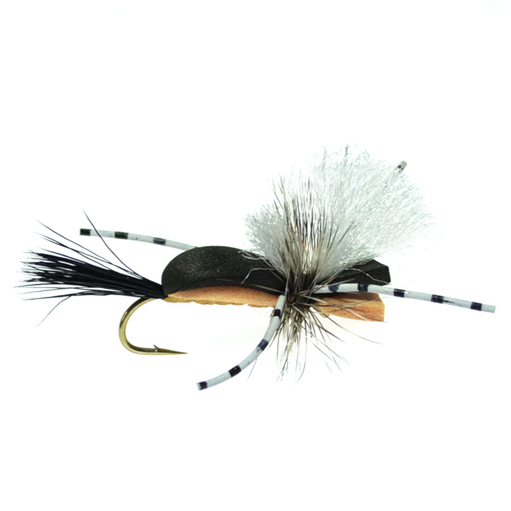 Hippie Stomper Size 10 - Premium Foam Body Grasshopper Dry Fly Sampler - Korvel
