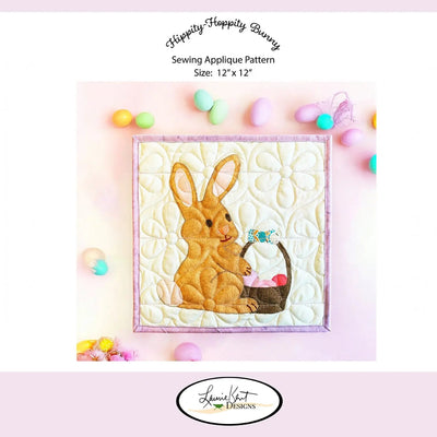 Hippity Hoppity Bunny Applique Sewing Pattern