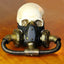 Máscara de Calavera de Bronce Vintage y Negra para Máscaras