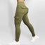 Pantalones de Trabajo Fitness de Alta Elasticidad con Bolsillos para Mujeres