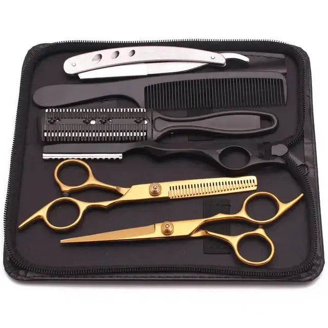 Juego de Tijeras de Peluquería de Acero Inoxidable Premium