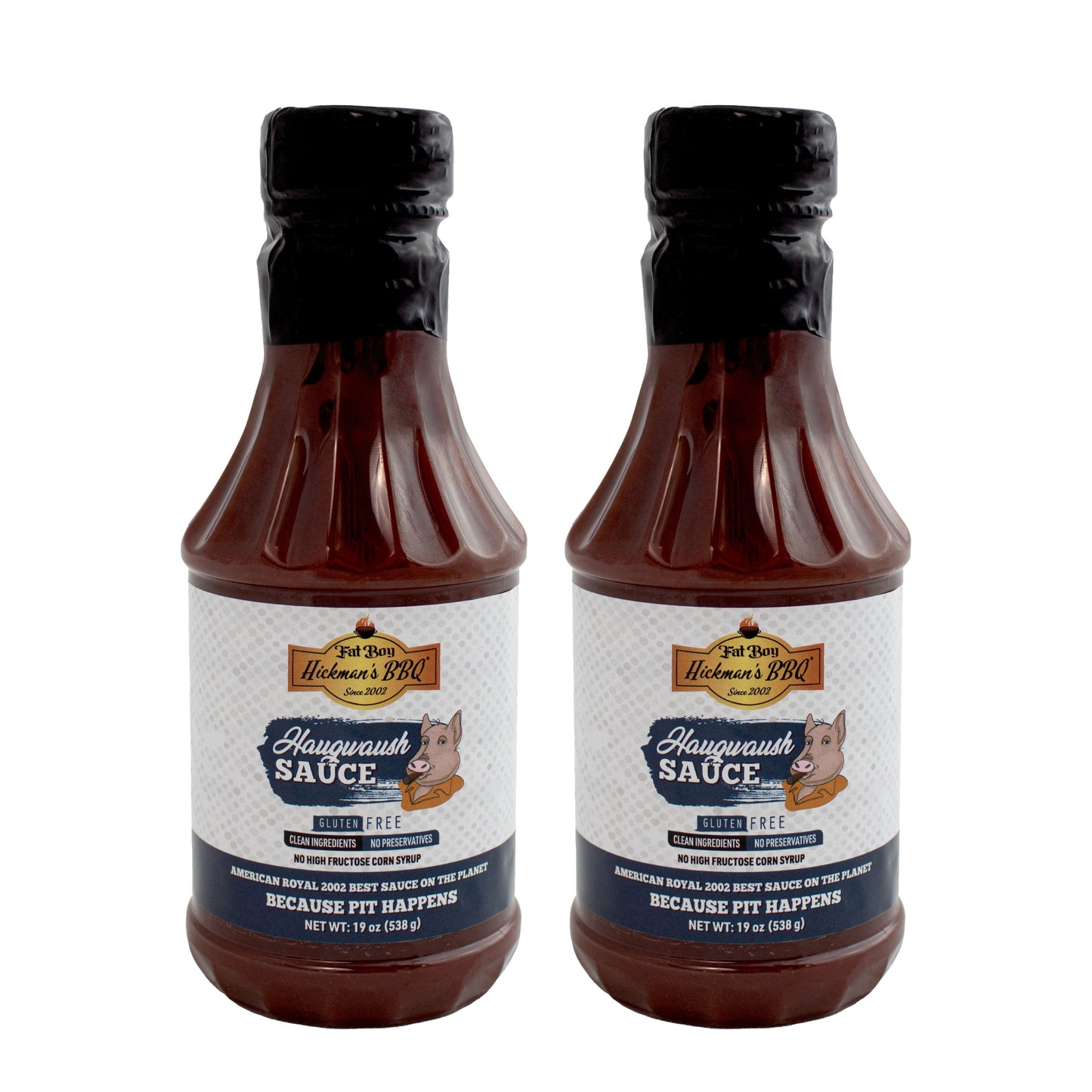 Haugwaush Gluten Free Natural BBQ Sauce 19 oz - Pack of 2 - Korvel