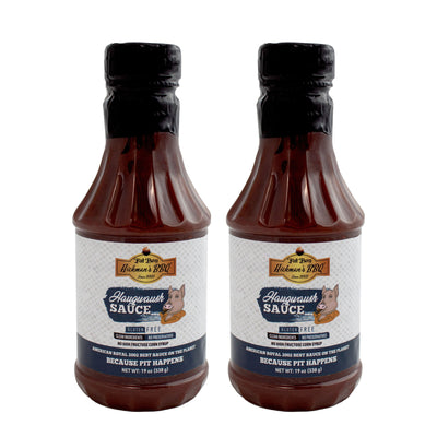 Haugwaush Gluten Free Natural BBQ Sauce 19 oz - Pack of 2 - Korvel