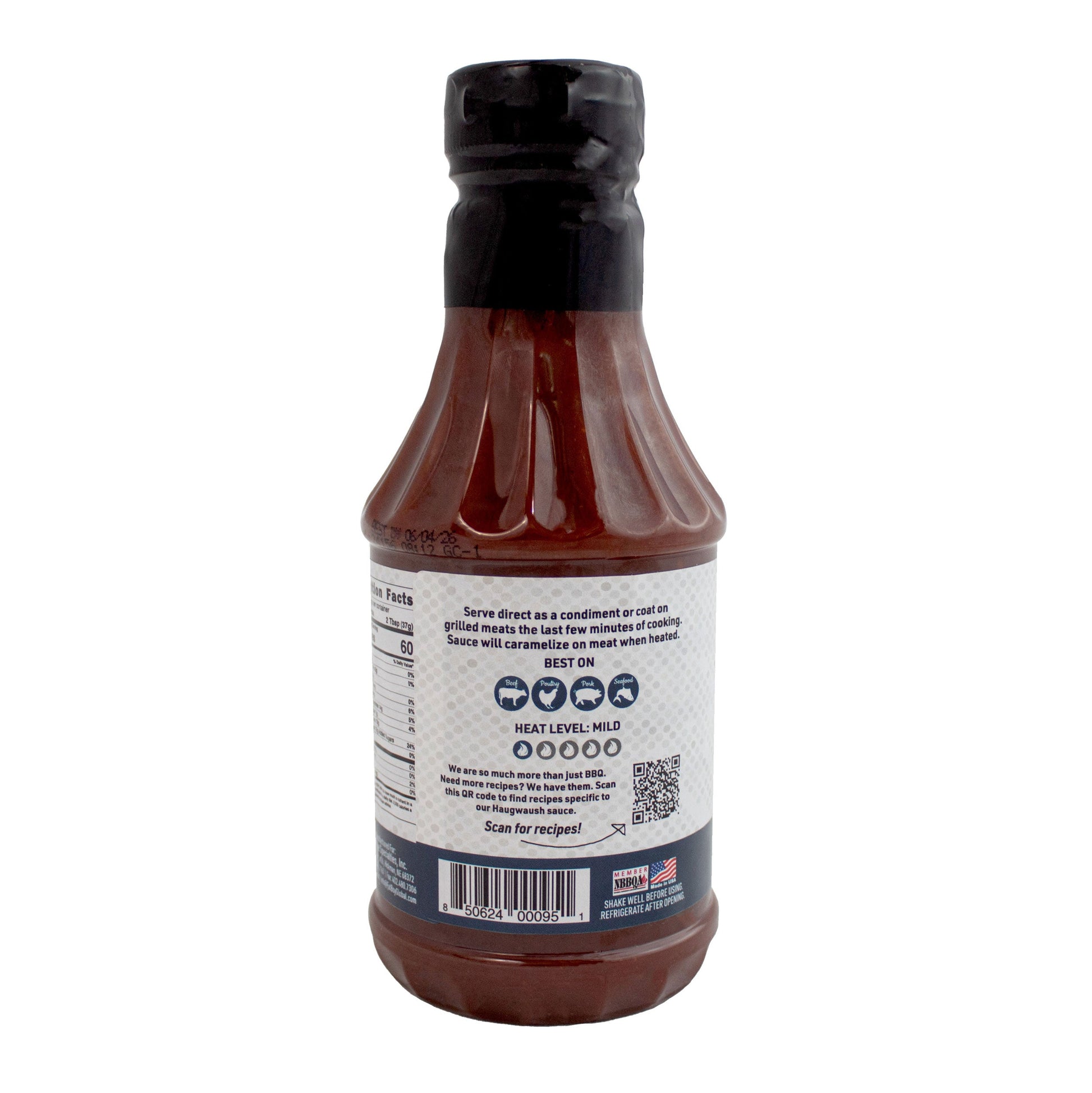 Haugwaush Gluten Free Natural BBQ Sauce 19 oz - Korvel