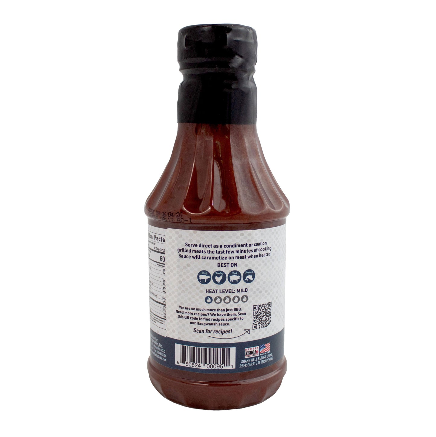 Haugwaush Gluten Free Natural BBQ Sauce 19 oz - Pack of 2 - Korvel