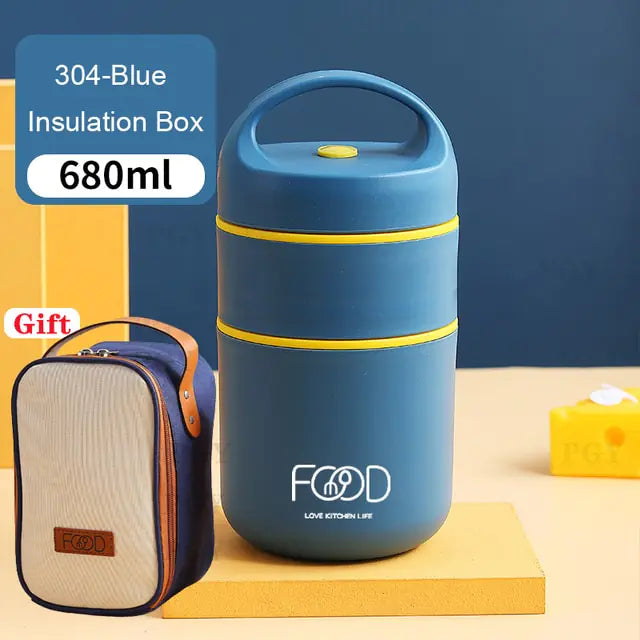 Premium Stainless Steel Vacuum Thermal Lunch Box