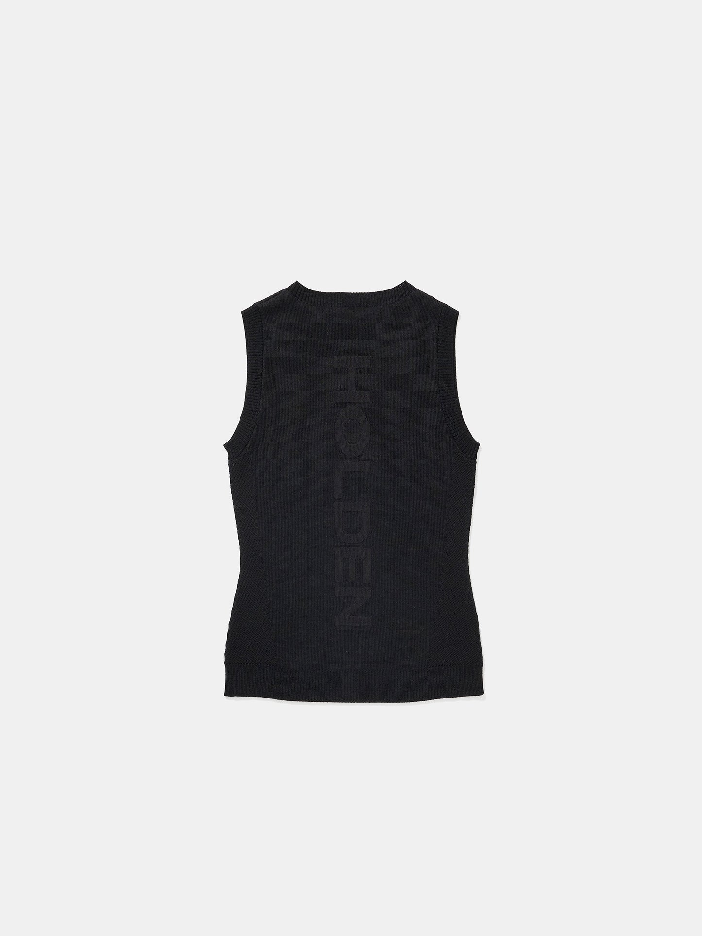 Seamless Black Tank Top